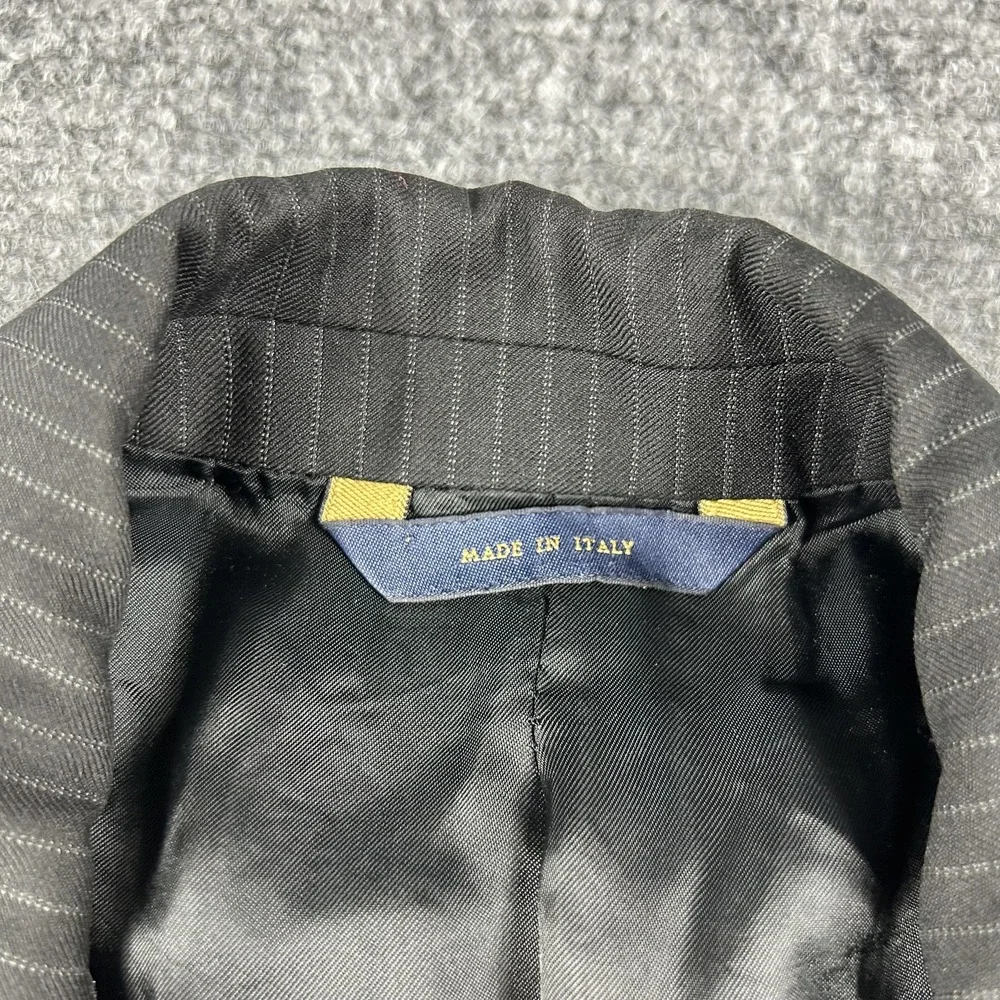 Brooks Brothers Regent Suit‎ Jacket Mens 44 Gray Pinstripe Wool Two Button Italy